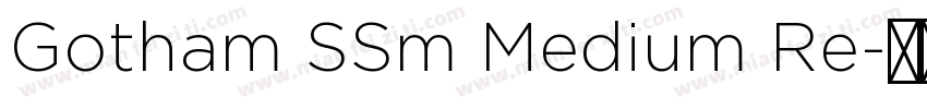 Gotham SSm Medium Re字体转换